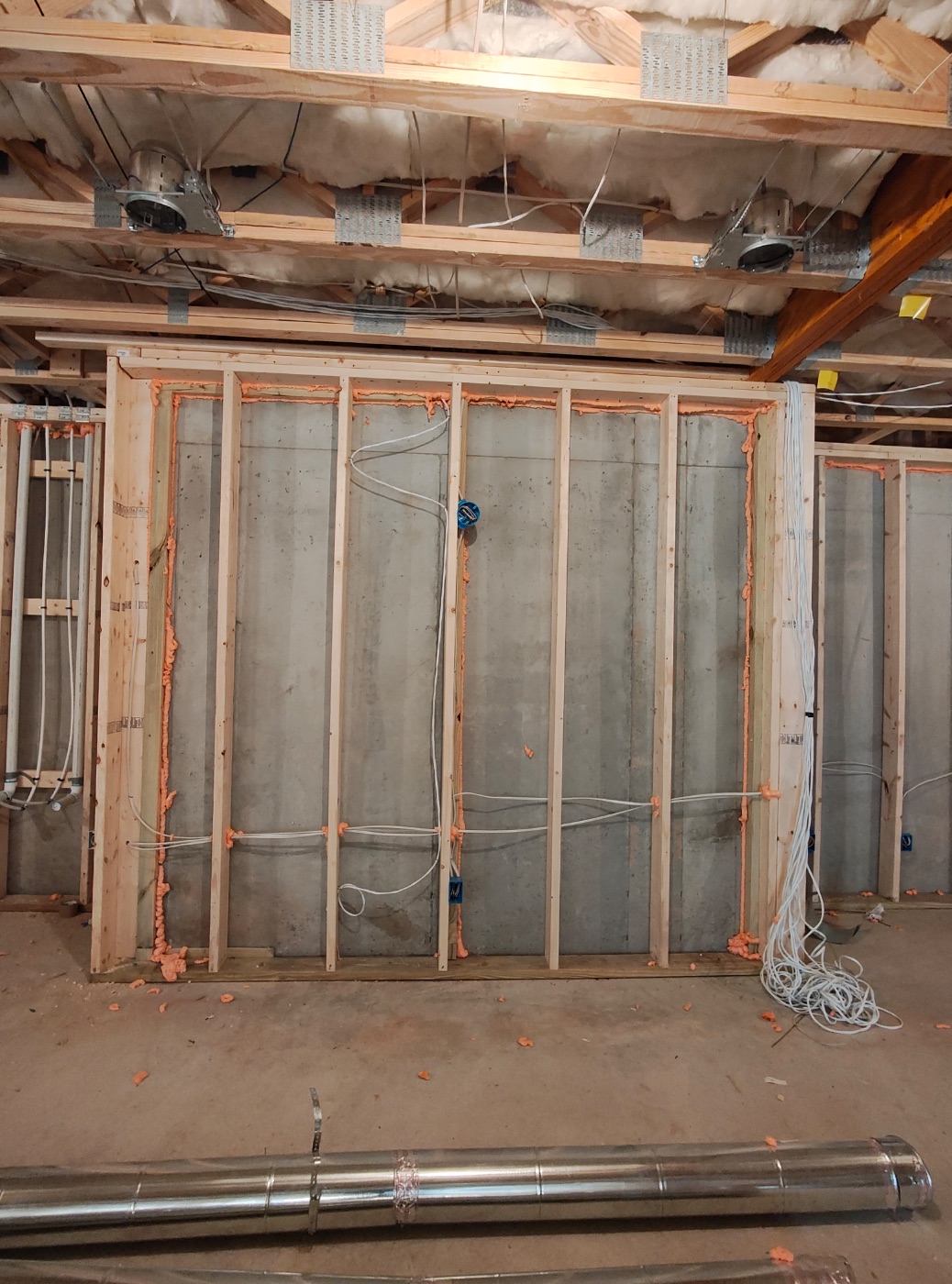 Wire penetrations sealed one at a time
