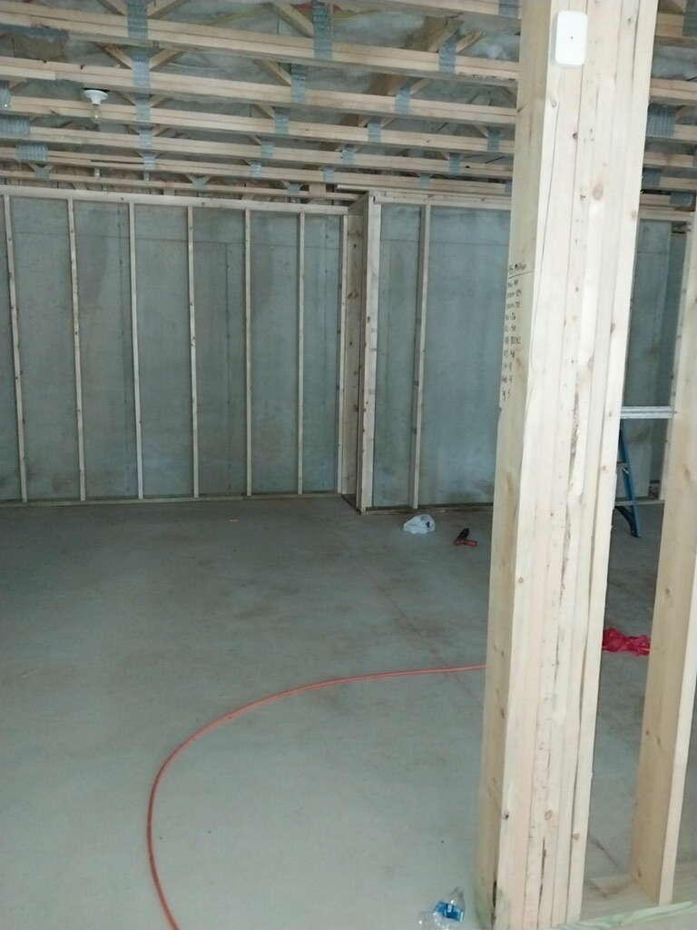 Ceiling joists and stud bays